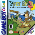 Yogi Bear Great Balloon Blast Game Boy Color box art – old GBC game trade in